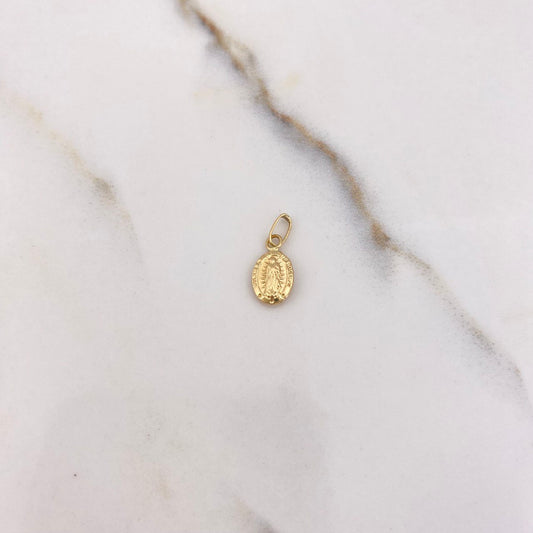 Dije Virgen Guadalupe 0.25gr / 1.5cm / Troquelado Oro Amarillo &