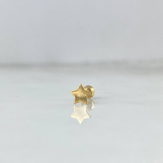 Piercing Estrella 0.3gr / 0.4cm / 3mm Oro Amarillo (Joya) ©