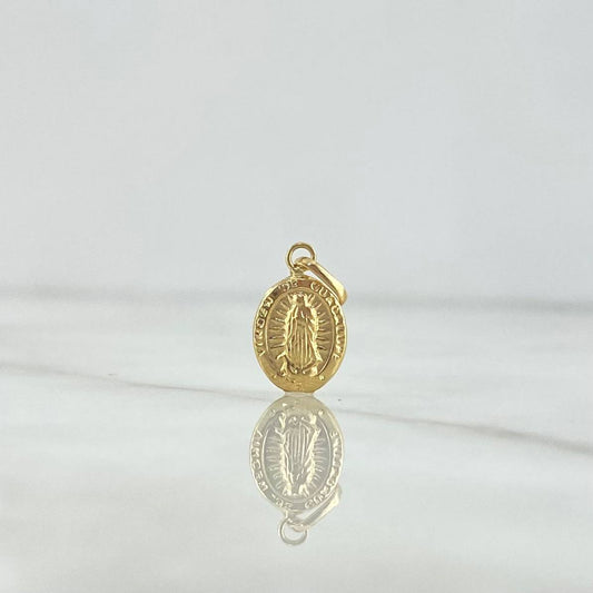 Dije Virgen Guadalupe 0.4gr / 1.8cm / Troquelado Oro Amarillo ©
