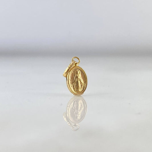 Dije Virgen Milagrosa 0.3gr / 1.5cm / Troquelado Oro Amarillo