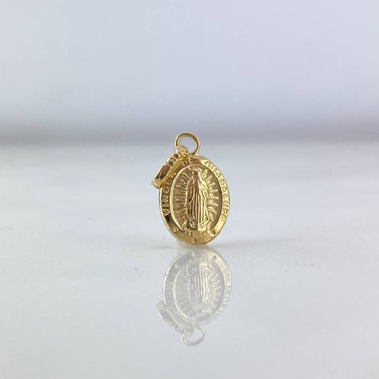 Dije Virgen Guadalupe 0.4gr / 1.8cm / Troquelado Oro Amarillo