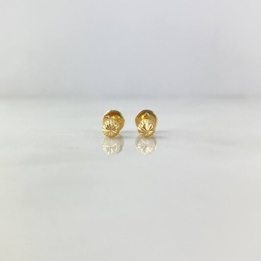 Topos Bola 4mm 0.55gr / Diamantada Oro Amarillo