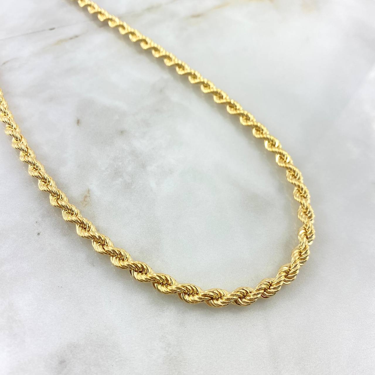 ᐈ Cadena oro amarillo 18k clásica