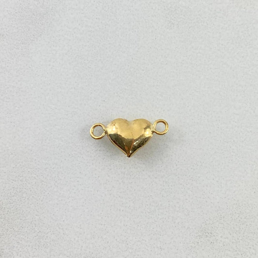 Herraje Corazón 0.25gr / 1.4cm / Troquelado Oro Amarillo