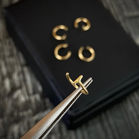 Piercing Labio 9mm Oro Amarillo (Joya)