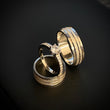 Argollas anillos matrimonio por fabricación con Solitario 16gr