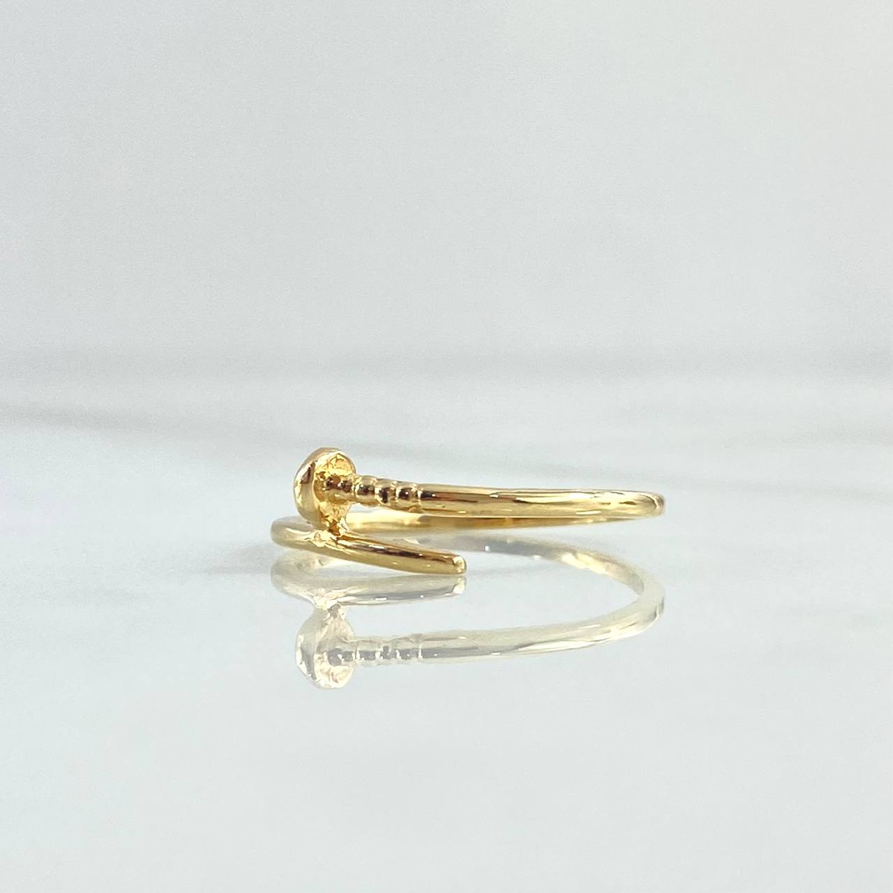 Anillo Clavo 1.4gr / T6 / Liso Oro Amarillo 18K