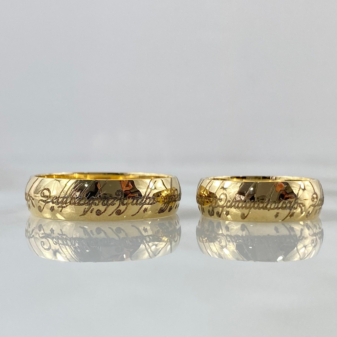 Fabricacion Bajo Pedido Anillo Argollas Media Caña Matrimonio  13gr / Oro Amarillo 18K