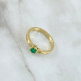 Fabricacion Bajo Pedido Anillo De Dimantes Esmeralda Personaliza 6gr / Oro Amarillo 18K