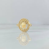 Herraje Corona RX 2gr / 1.6cm / Circulo - Circones Blancos Oro Amarillo 18K ©