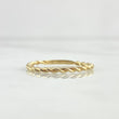 Anillo Trenzado 1.25gr / T7 3/4 / Liso Oro Amarillo 18K ©