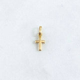 Dije Cruz Lisa 0.2gr / 1.5cm / Oro Amarillo 18K