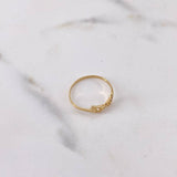 Anillo Alas 0.9gr / T6 1/4 / Liso Oro Amarillo 18K $