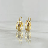 Candongas Ash Lunas 0.55gr / 1.3cm / Lisas Oro Amarillo 18K *