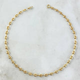 Tobillera GC 2.95gr / 25cm / 3.2mm Liso Oro Amarillo 18K