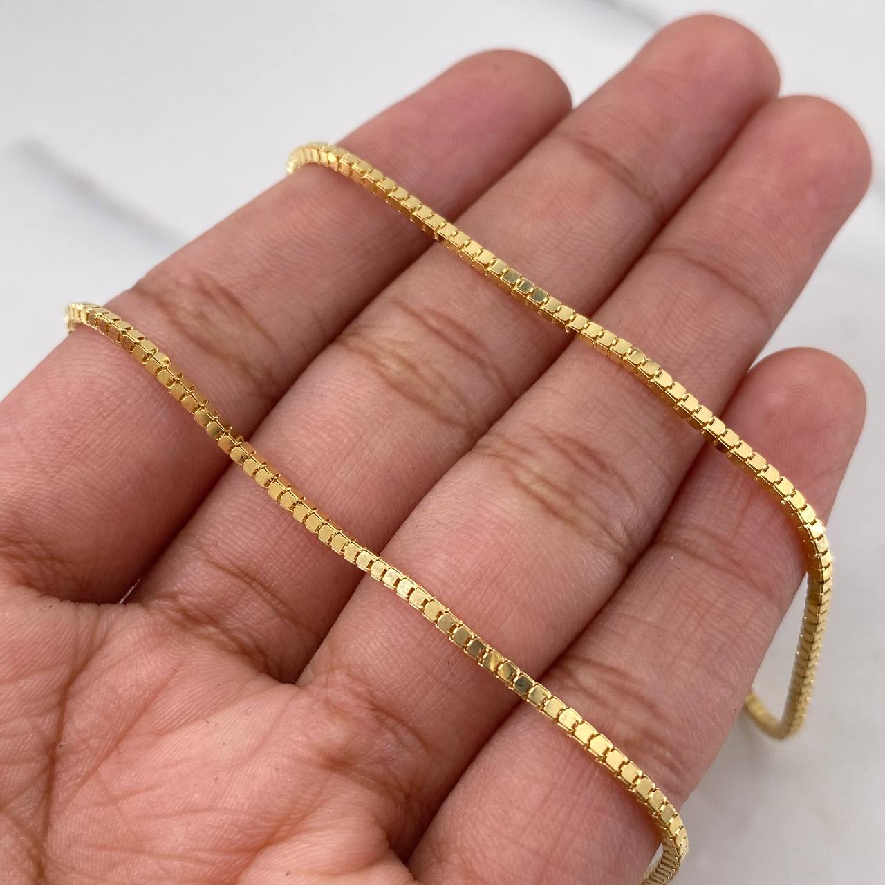 Cadena Veneciana 4.95gr / 50cm / 1.2mm Oro Amarillo +3 18K &