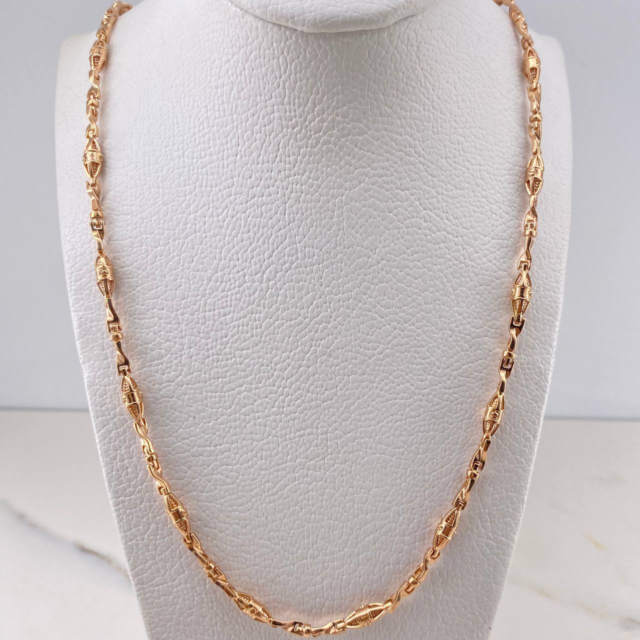 Cadena Rustica Dubai 33.8gr / 60cm / 4.3mm Oro Rosa 18K $