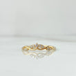 Anillo Enrredadera 1.8gr / T7 3/4 / Circones Blancos Oro Amarillo 18K