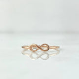 Anillo Infinito 0.9gr / T6 1/4 / Oro Rosa 18K