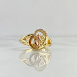 Fabricación Anillo Caballo Personalizado 10gr / Circones Rosados Dos Oros Amarillo Rosa 18K