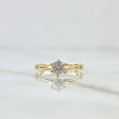 Anillo Solitario Apertura Bilateral 1.55gr / T6 1/2 / Circon Blanco Oro Amarillo 18K