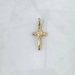 Dije Cruz Cristo - San Benito 1.35gr / 2.7cm / Oro Amarillo 18K