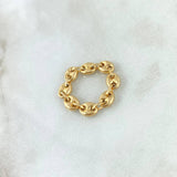 Anillo GC 1gr / T9 - T11 / 4mm Liso Oro Amarillo 18K ©