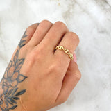 Anillo GC 1gr / T9 - T11 / 4mm Liso Oro Amarillo 18K ©