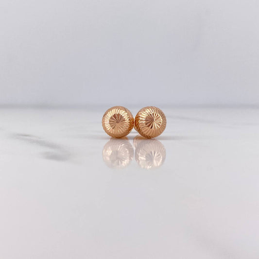 Topos Bola 1gr / 8mm Diamantados Oro Rosa 18K $