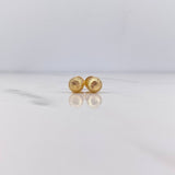 Topos Bola 0.7gr / 6mm Diamantados Oro Amarillo 18K $