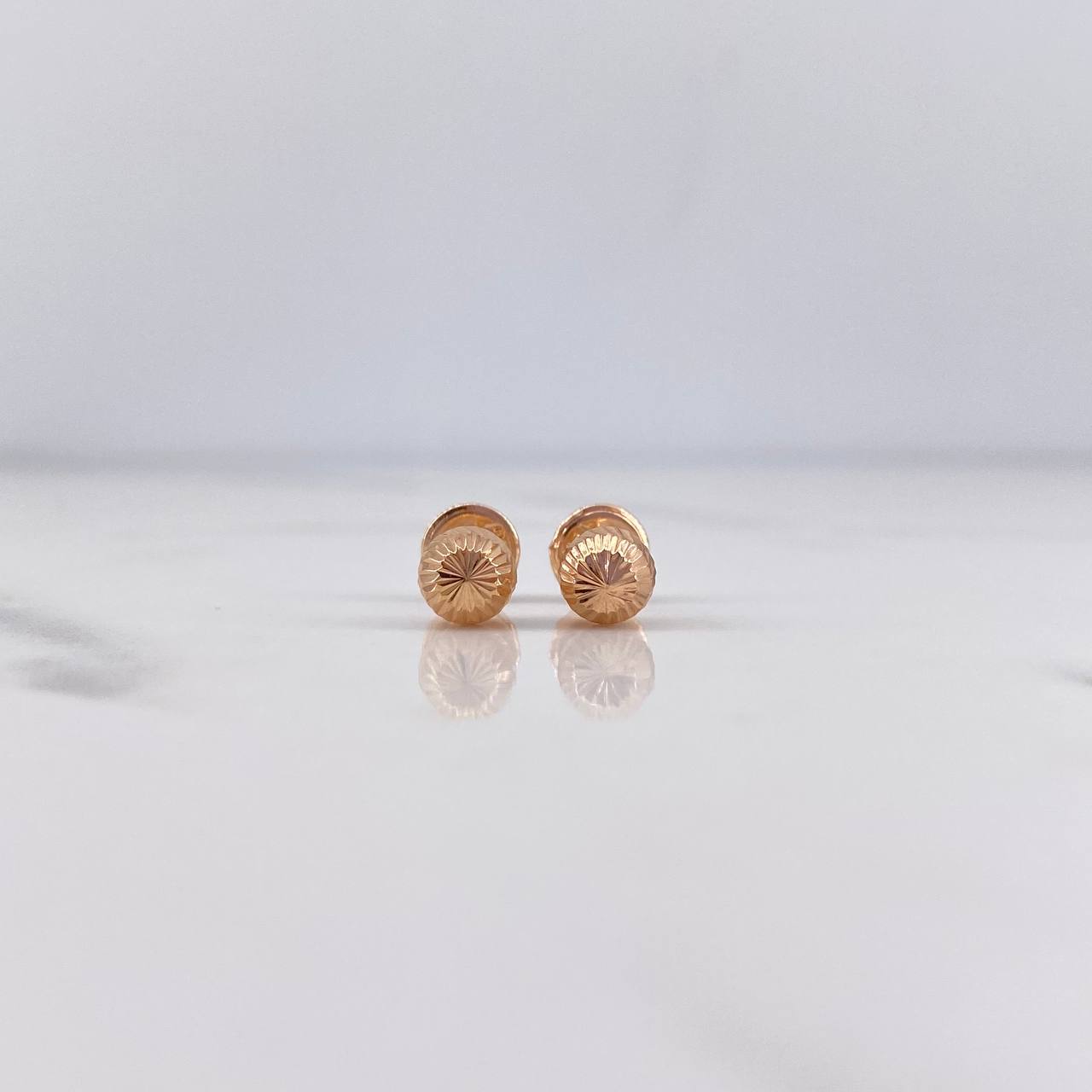 Topos Bola 0.55gr / 5mm Diamantados Oro Rosa 18K $