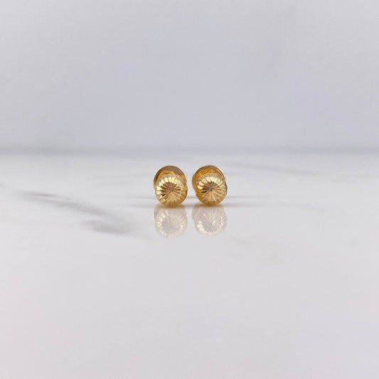 Topos Bola 0.55gr / 5mm Diamantados Oro Amarillo 18K $