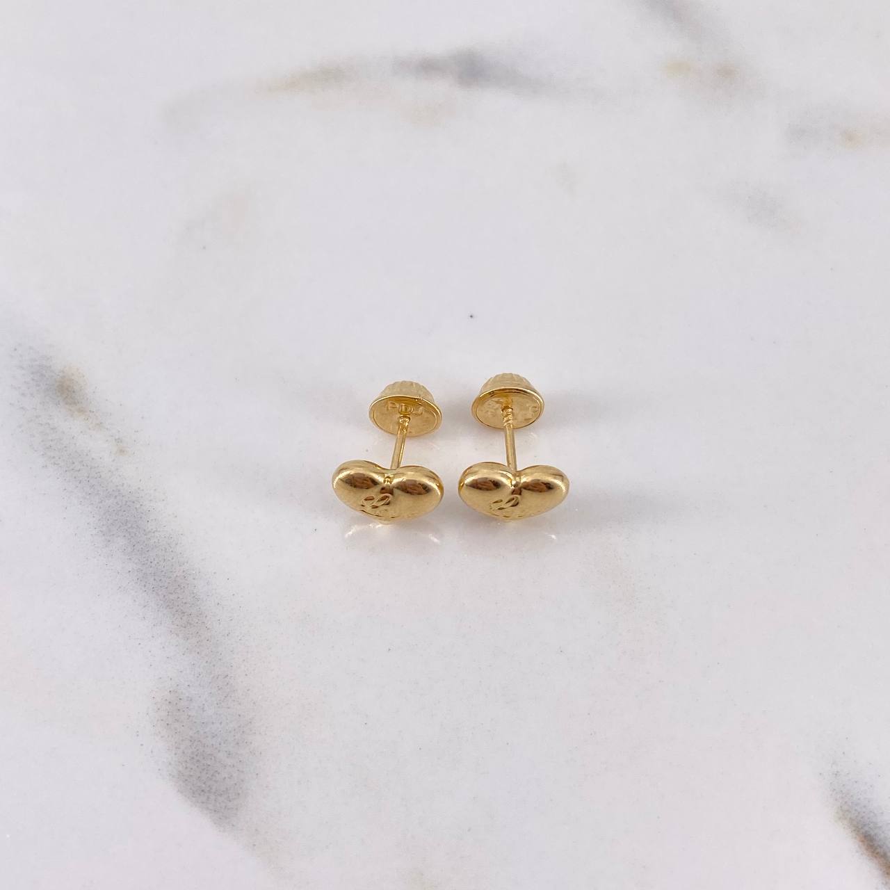 Topos Corazon Love 0.6gr / Troquelados Oro Amarillo 18K $