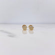 Topos Huella 0.7gr / Circones Blancos Oro Amarillo 18K $