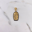 Dije Virgen Guadalupe 6gr / 3.7cm / Circones Negros Blancos Oro Amarillo 18K &