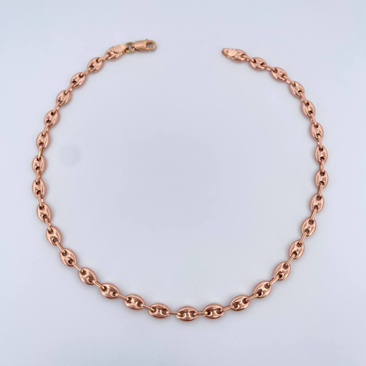 Tobillera GC 4.3gr / 24.6cm / 4mm Oro Rosa 18K &