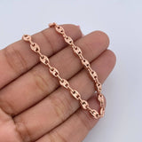 Tobillera GC 4.3gr / 24.6cm / 4mm Oro Rosa 18K &