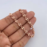 Tobillera GC 6.35gr / 27cm / 5mm Oro Rosa 18K &