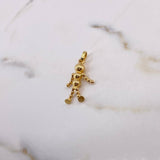 Dije Muñeco Bolas 1.85gr / 2.9cm / Liso Oro Amarillo 18K #