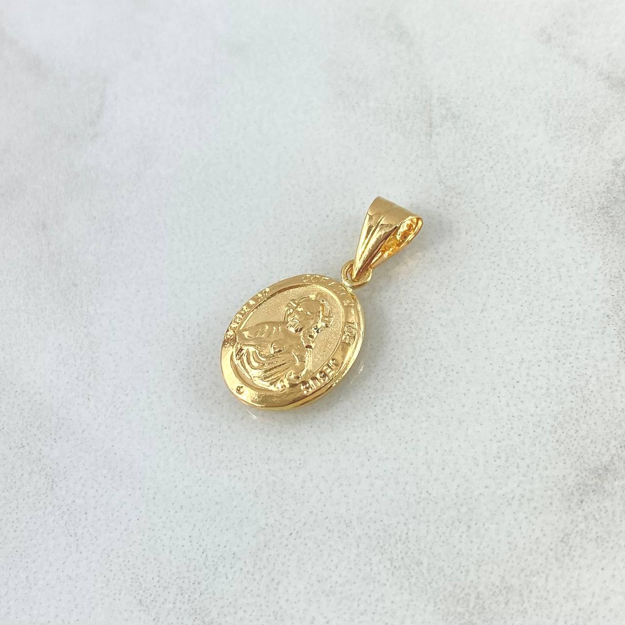 Dije Virgen Del Carmen 0.7gr / 2.1cm / Troquelado Oro Amarillo 18K