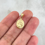 Dije Virgen Del Carmen 0.7gr / 2.1cm / Troquelado Oro Amarillo 18K