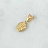 Dije Virgen Milagrosa 0.6gr / 2cm / Troquelado Oro Amarillo 18K