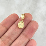 Dije Virgen Milagrosa 0.6gr / 2cm / Troquelado Oro Amarillo 18K