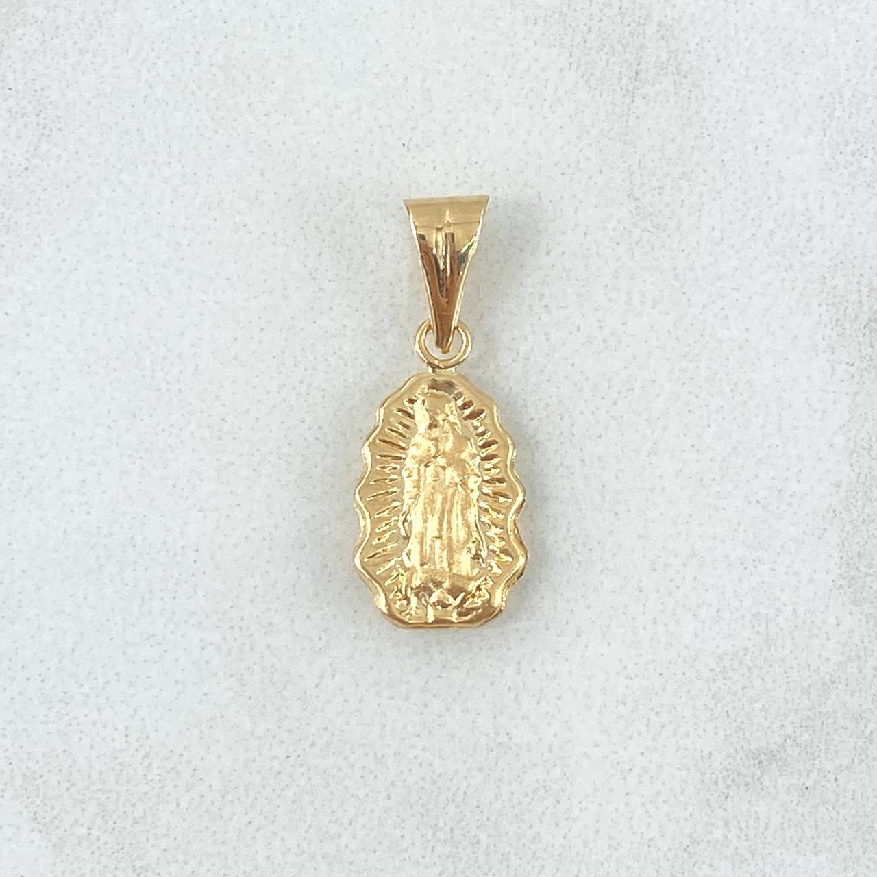 Dije Virgen Guadalupe Silueta 0.65gr / 2.1cm / Troquelado Oro Amarillo 18K