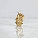 Dije Virgen Guadalupe Silueta 0.65gr / 2.1cm / Troquelado Oro Amarillo 18K