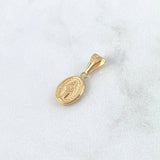 Dije Virgen Milagrosa 0.5gr / 2cm / Troquelado Oro Amarillo 18K