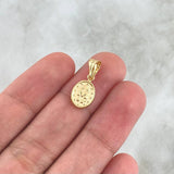 Dije Virgen Milagrosa 0.5gr / 2cm / Troquelado Oro Amarillo 18K