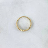 Anillo Infinito Triple 1.65gr / T5 / Circones Blancos Oro Amarillo 18K *