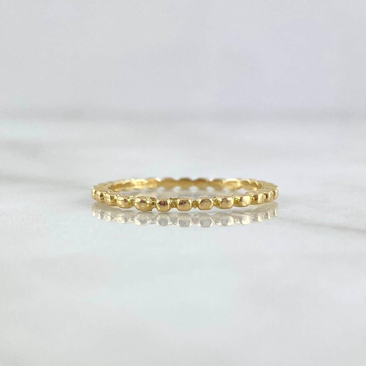 Anillo Esferas 1.25gr / T5 3/4 / Oro Amarillo 18K