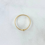 Anillo Cruz Basteada 0.85gr / T6 3/4 / Oro Amarillo 18K  ©